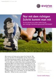 Nur mit dem richtigen Schritt kommt man mit - Evonik Industries