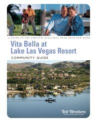 Vita Bella at Lake Las Vegas Resort - Toll Brothers