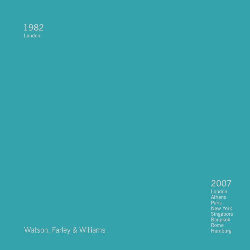 The Spirit of Enterprise 25 years of Watson, Farley & Williams