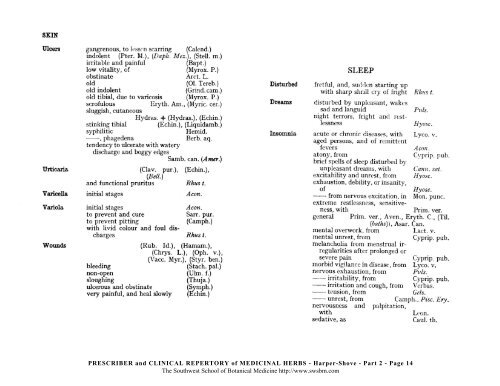 PRESCRIBER and CLINICAL REPERTORY of MEDICINAL HERBS ...