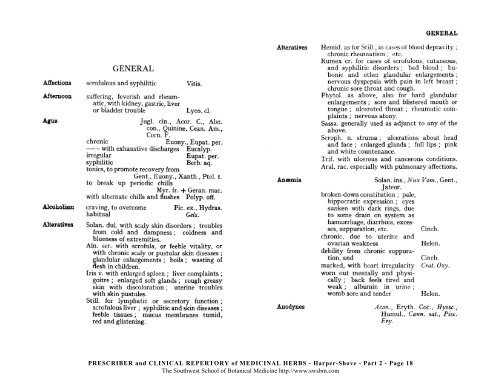 PRESCRIBER and CLINICAL REPERTORY of MEDICINAL HERBS ...