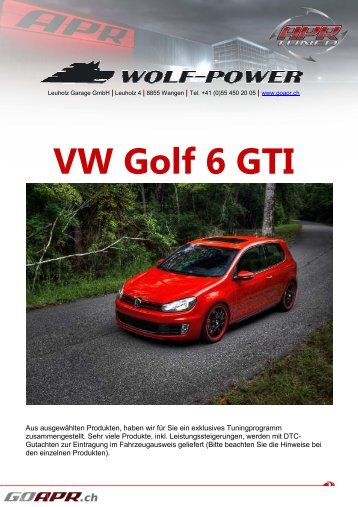 VW Golf 6 GTI - WOLF-POWER