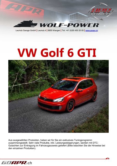 VW Golf 6 GTI - WOLF-POWER
