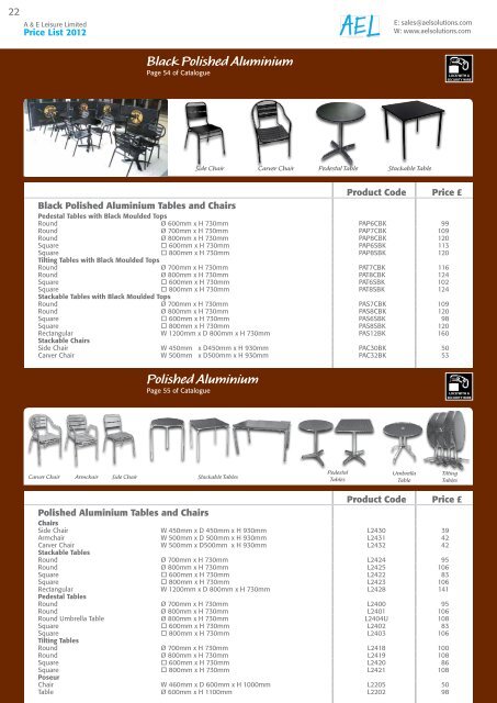 Price List 2012 - AEL Solutions