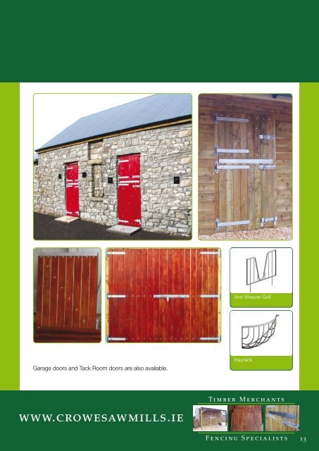 Crowe's Sawmills Ltd - Timber Fencing