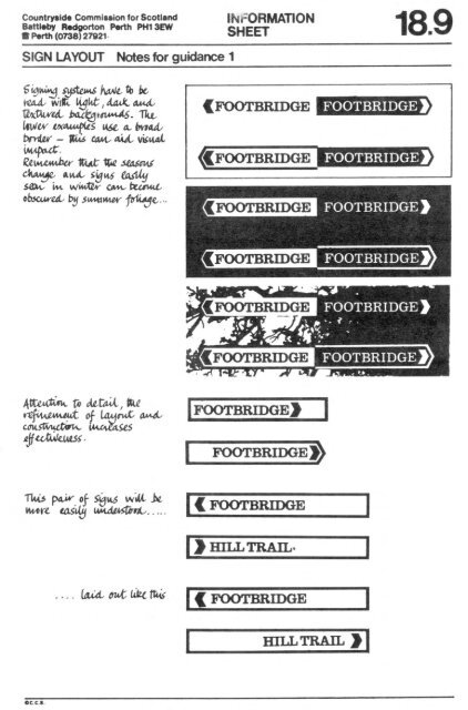 information - Scottish Natural Heritage