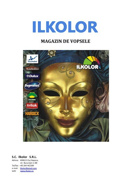 Catalog produse - Depozit de vopsele ILKOLOR. Cluj-Napoca. Str ...