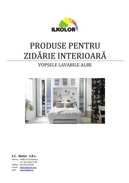 Catalog produse - Depozit de vopsele ILKOLOR. Cluj-Napoca. Str ...