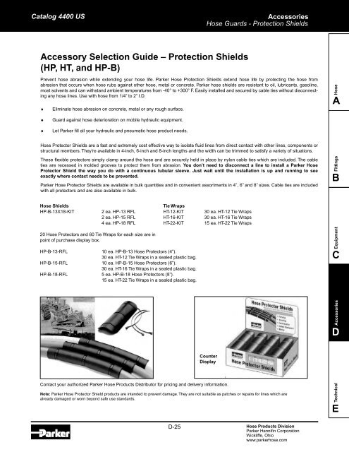 ACCESSORIES - Parker Hannifin Corporation