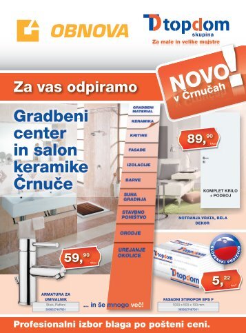 Gradbeni center in salon keramike Črnuče - OBNOVA