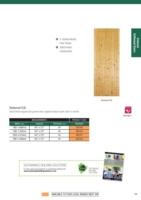 BM-doors-brochure-external softwood doors - Benchmarx Kitchens ...