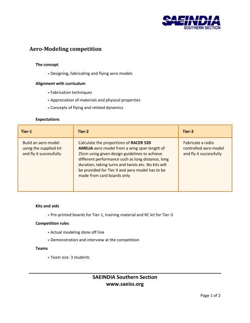 aero modelling.pdf - SAEINDIA Southern Section