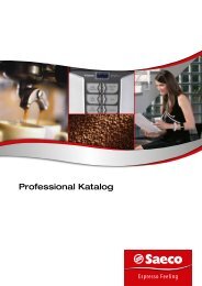 Professional Katalog - SA TOMA AG Saeco Kaffeemaschinen und ...