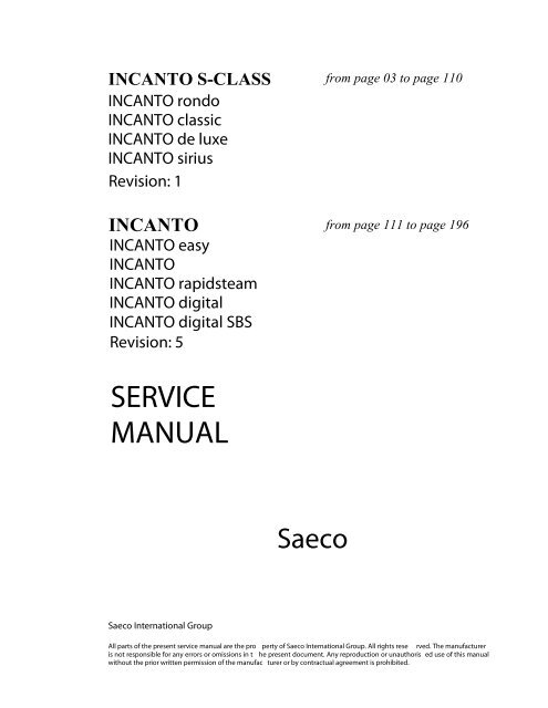 Saeco incanto classic top