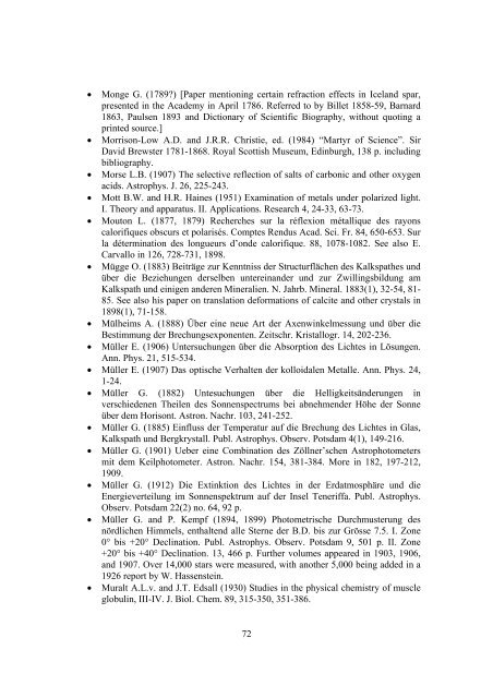 Annotated list of references on Iceland spar and polarized light