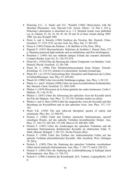 Annotated list of references on Iceland spar and polarized light