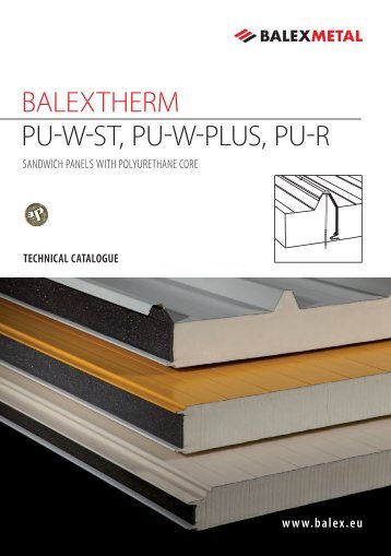 BALEXTHERM PU-W-ST, PU-W-PLUS, PU-R - Balex Metal