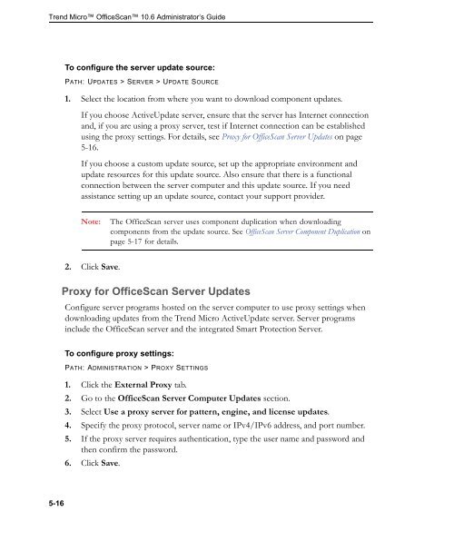 OfficeScan 10.6 Administrator's Guide - Trend Micro™ Online Help