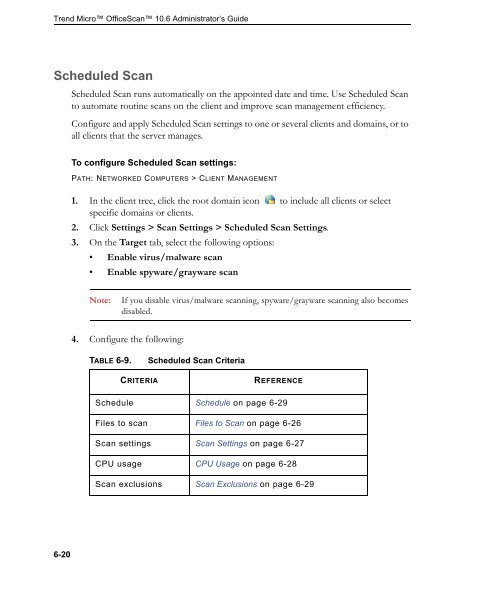 OfficeScan 10.6 Administrator's Guide - Trend Micro™ Online Help