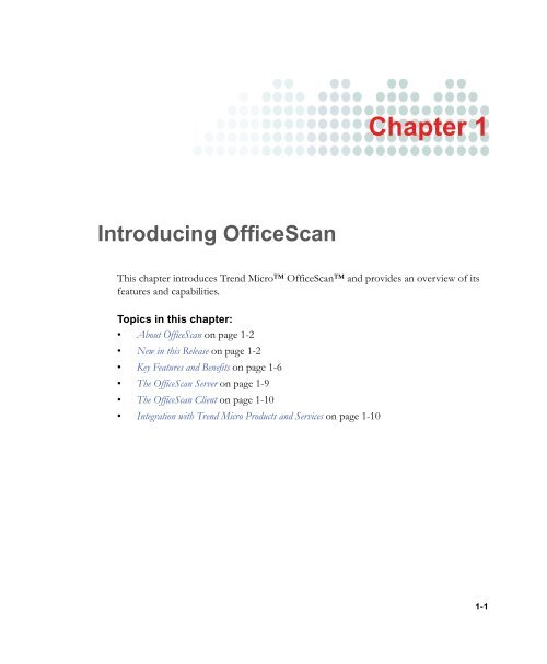 OfficeScan 10.6 Administrator's Guide - Trend Micro™ Online Help