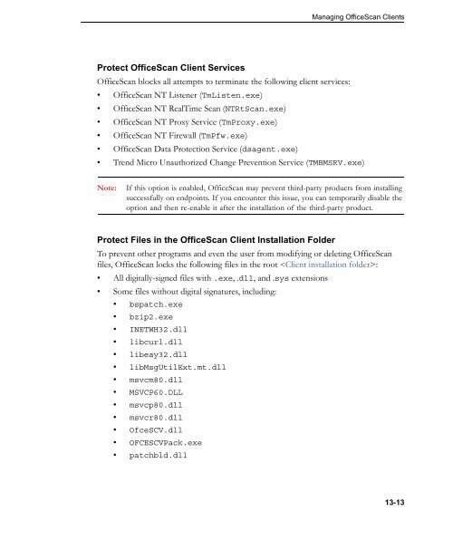OfficeScan 10.6 Administrator's Guide - Trend Micro™ Online Help