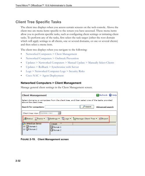 OfficeScan 10.6 Administrator's Guide - Trend Micro™ Online Help