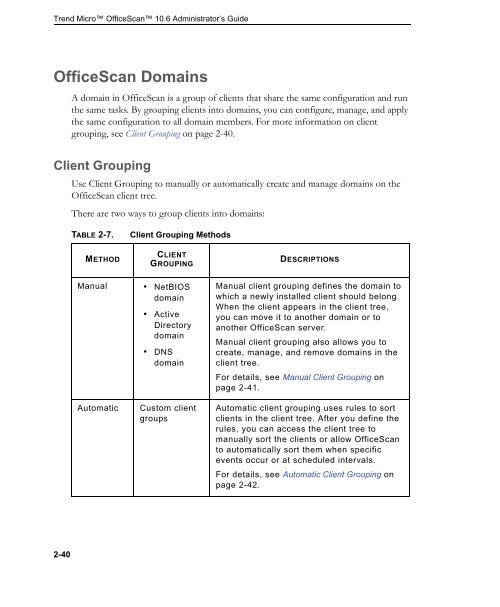 OfficeScan 10.6 Administrator's Guide - Trend Micro™ Online Help