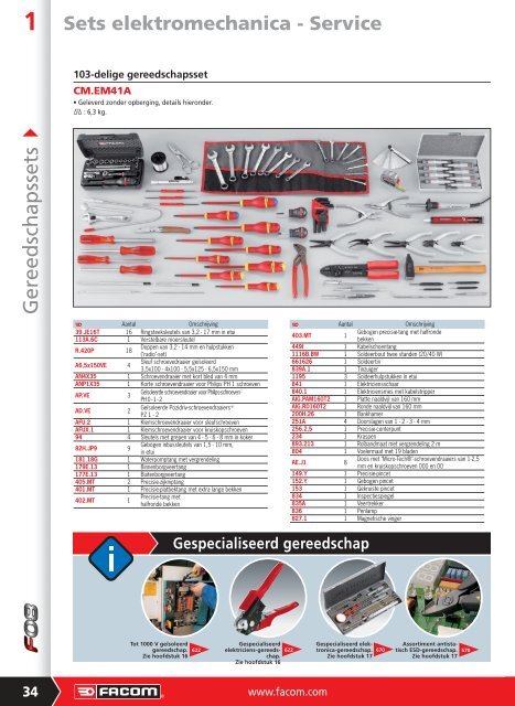 Algemene mechanica - Facom-gereedschap.nl