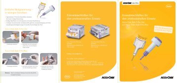 Accu-Chek Safe-T-Pro Uno und Plus - Produktfolder