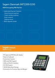 Sagem Denmark INT2200-5210 - Cryptera