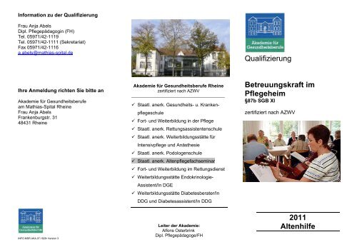 unseren Flyer - Die Mathias Stiftung