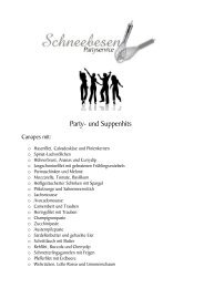 Party- und Suppenhits - Partyservice Schneebesen