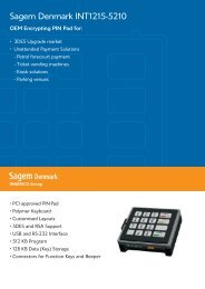 Sagem Denmark INT1215-5210 - Cryptera