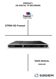 Download Sagem freesat+ manual