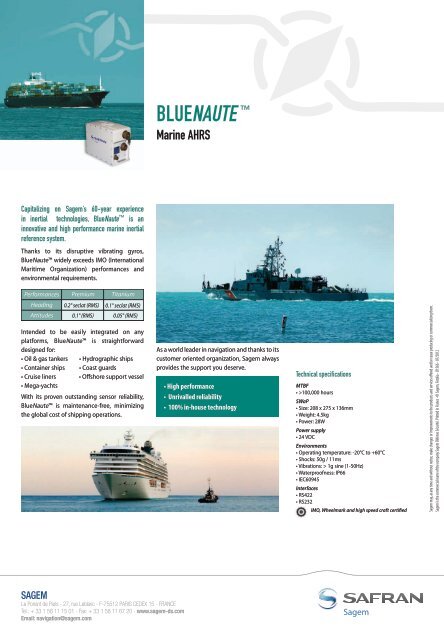 BlueNaute™ - Marine AHRS