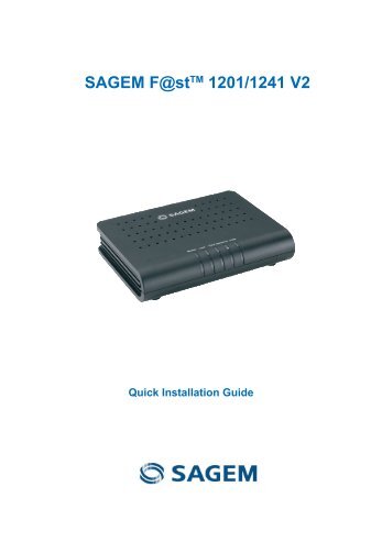 SAGEM F@stTM 1201/1241 V2 - Support