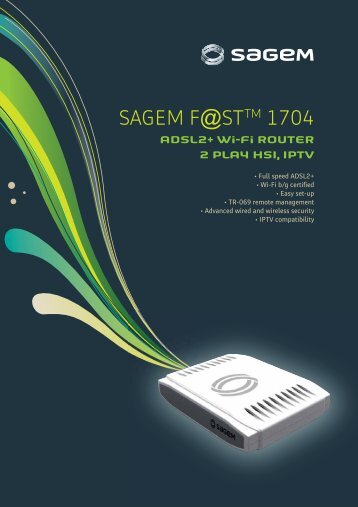 SAGEM F@STTM 1704