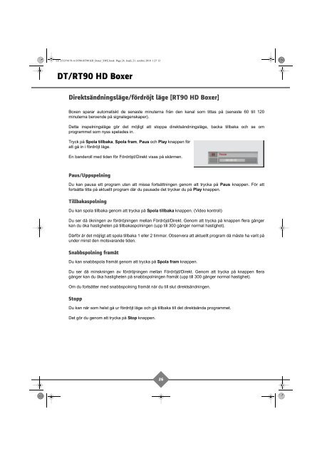 DT/RT90 HD Boxer - Hansa Electronic