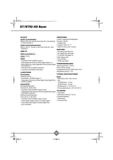 DT/RT90 HD Boxer - Hansa Electronic