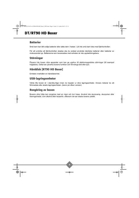 DT/RT90 HD Boxer - Hansa Electronic