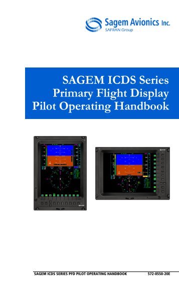 SAGEM ICDS Series Primary Flight Display Pilot ... - Styles & Scribbles