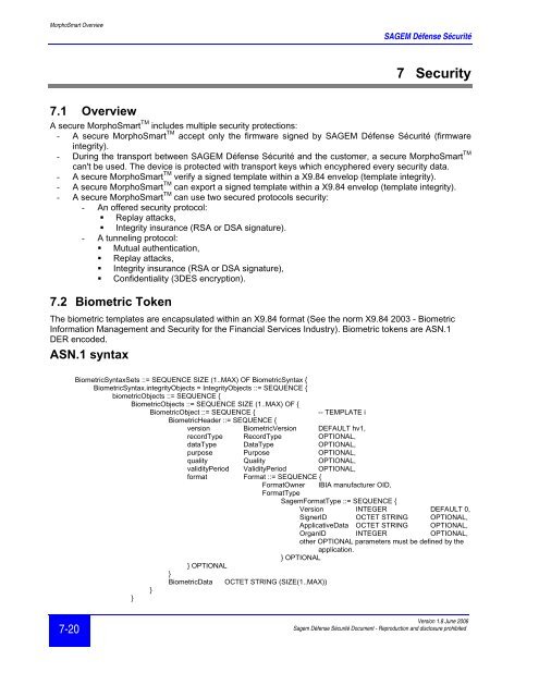 MorphoSmartTM Overview