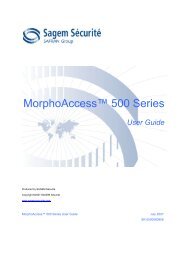 MorphoAccess™ 500 Series