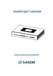 SAGEM F@stTM 2404/2444 - OTEnet