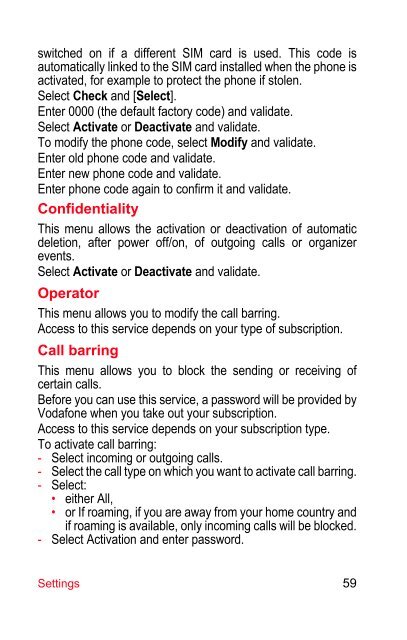 User Manual - Vodafone