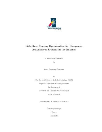 Link-State Routing Optimization for Compound Autonomous ... - Lix