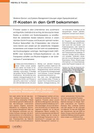 IT-Kosten in den  Griff bekommen - Matrix42