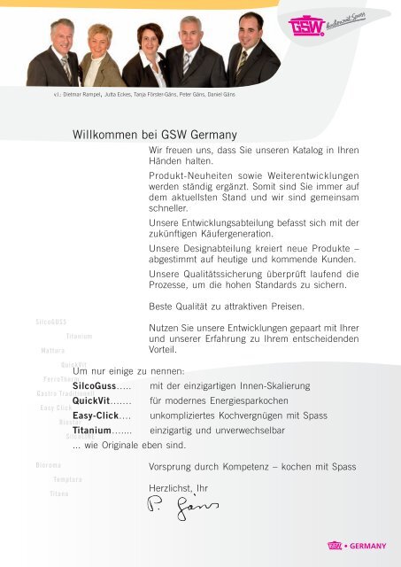 Willkommen bei GSW Germany