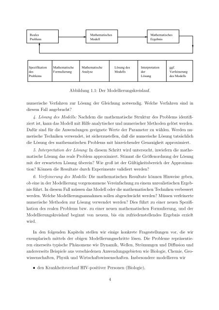 Mathematische Modellierung mit Differentialgleichungen