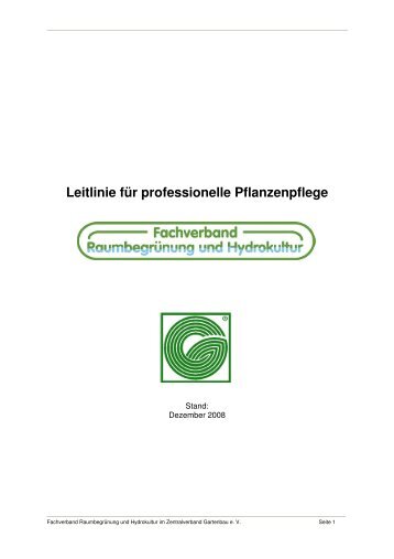 Leitlinie für professionelle Pflanzenpflege-Stand-Dezember-2008